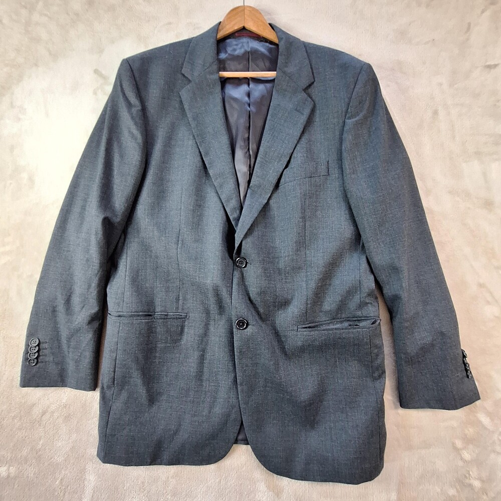 VR Menswear Blazer Jacket Mens 46 Wool Super 100s Single Vent Dress Made Brazil